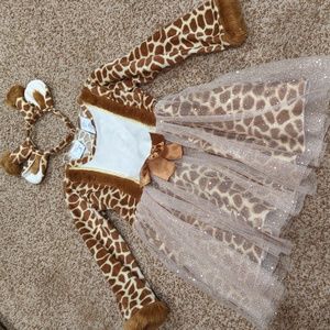 Girls giraffe dress costume